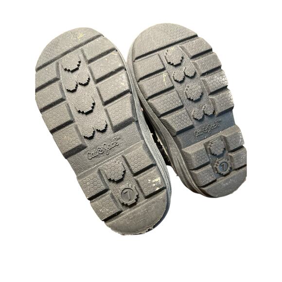 Cat & Jack Snow Boots Toddler Little Boy Girl‎ 7 Black & Grey Waterproof - Picture 9 of 9